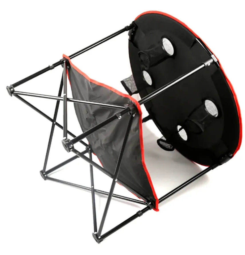 Portable Foldable Lightweight Outdoor Camping Table with 4 Cup Holders & Carry Bag for Picnic and Ga