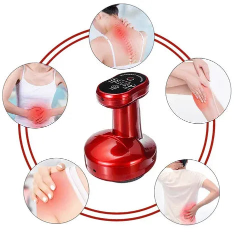 Portable Gua Sha Suction Cupping Scraping Massager with Heating - Rechargeable (Assorted Colors)