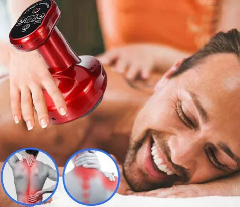 Portable Gua Sha Suction Cupping Scraping Massager with Heating - Rechargeable (Assorted Colors)