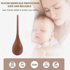 Stylish Decorative 400 ml Aroma Humidifier & Mist Diffuser with 7 LED Night Lights - 55cm Height