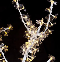 Sparkling LED Crystal Multicolor Cherry Blossom Tree Light - Water resistant Decorative Tree with Multi Color Modes