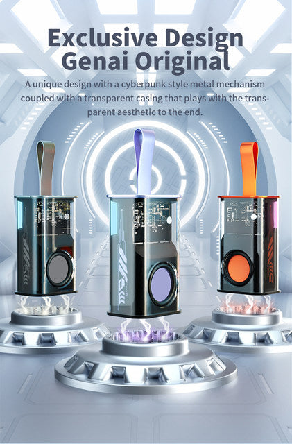 Transparent Mini Wireless Bluetooth Speaker with High Quality Sound and RGB Light