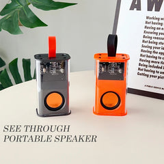 Transparent Mini Wireless Bluetooth Speaker with High Quality Sound and RGB Light