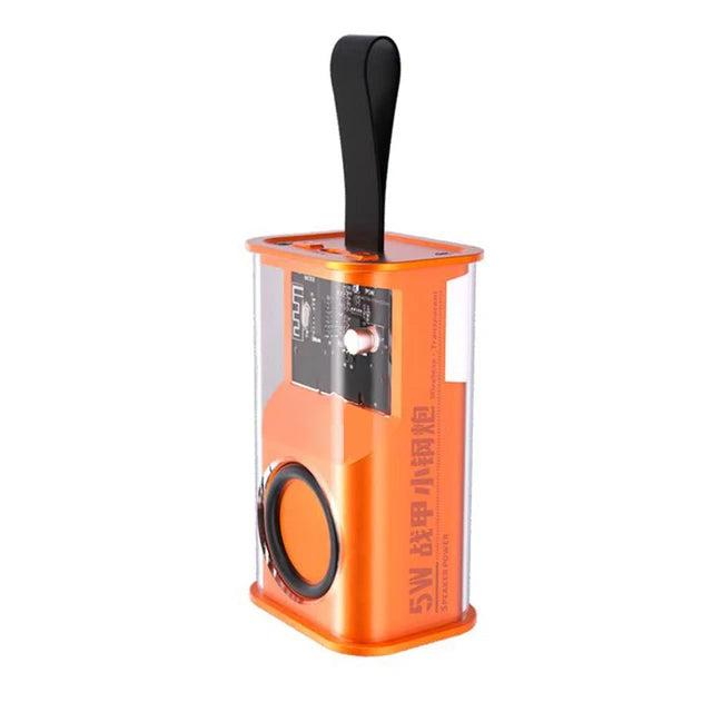 Transparent Mini Wireless Bluetooth Speaker with High Quality Sound and RGB Light