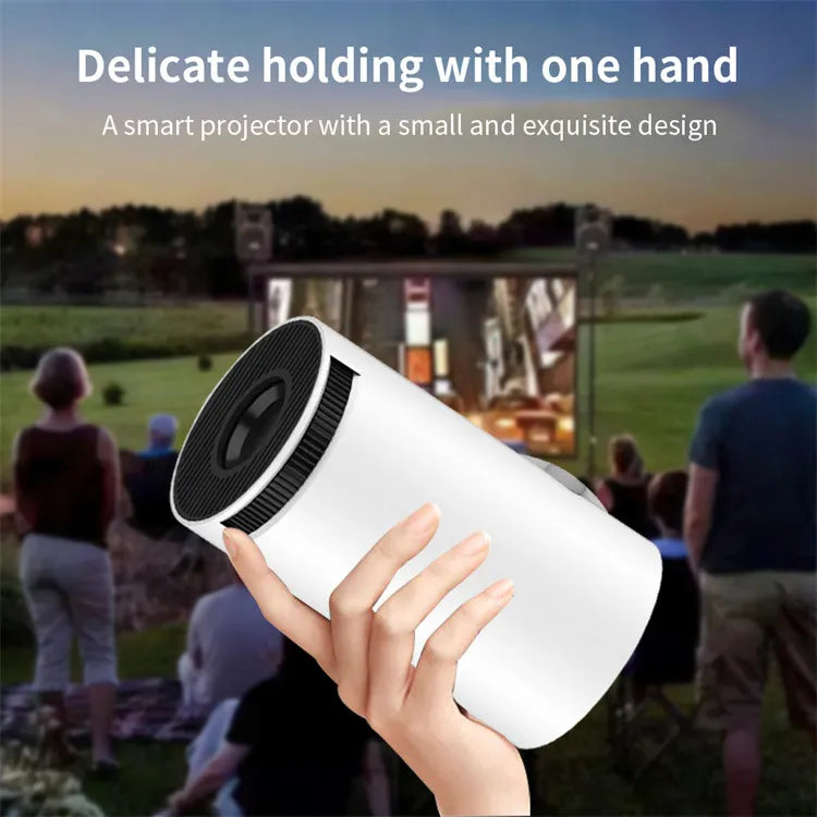 Mini Portable HD Smart Projector with Dual-Band WiFi, Remote Control Operation, Auto Keystone & 130" Display