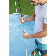 Bestway Steel Pro UV Care Steel Frame Pool with Sun Protection Roof 2.44m x 2.44m x 51cm