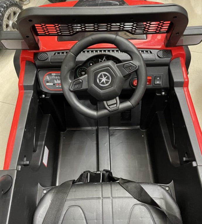 Ride On Electric Jeep Toy Car for Kids with Remote Control and LED Lights & Music System - Battery Operated