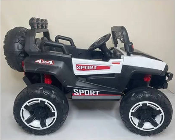 Ride On Electric Jeep Toy Car for Kids with Remote Control and LED Lights & Music System - Battery Operated
