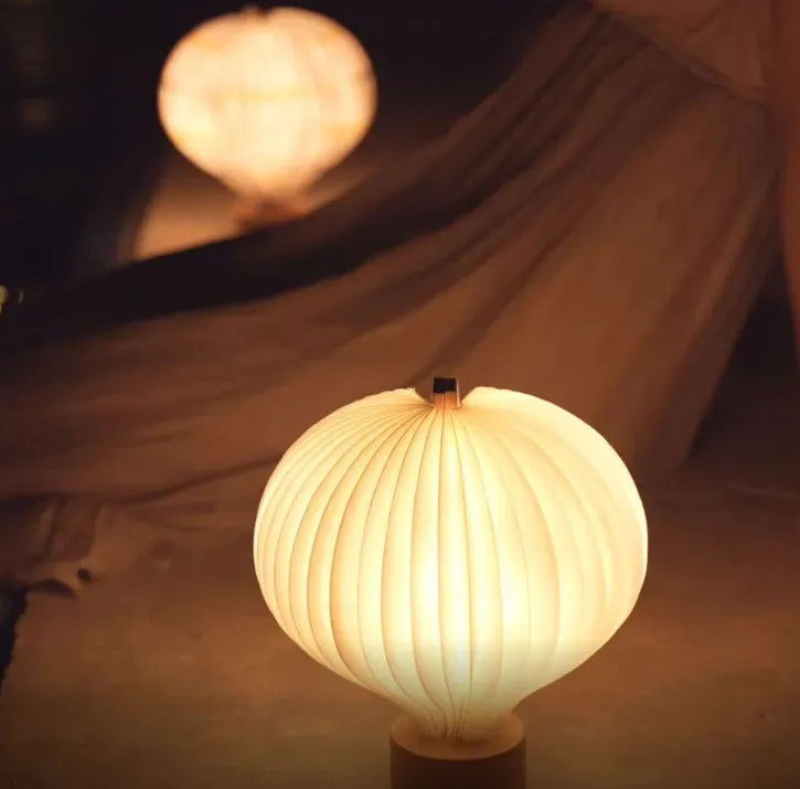 Decorative Hot Air Balloon Wood Lamp - Portable Color-Changing Lantern