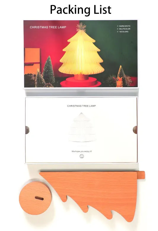 Decorative LED Tree Table Lamp Latern - Rechargeable Night Light