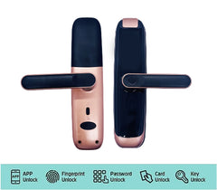 Intelligent Smart Door Lock - Electronic Lock Digital Door with Wifi and Biometric Fingerprints (Tuya App Compatible)