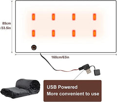 Comfy Cosy Heating Wearable Flannel Blanket Shawl - Rechargeable