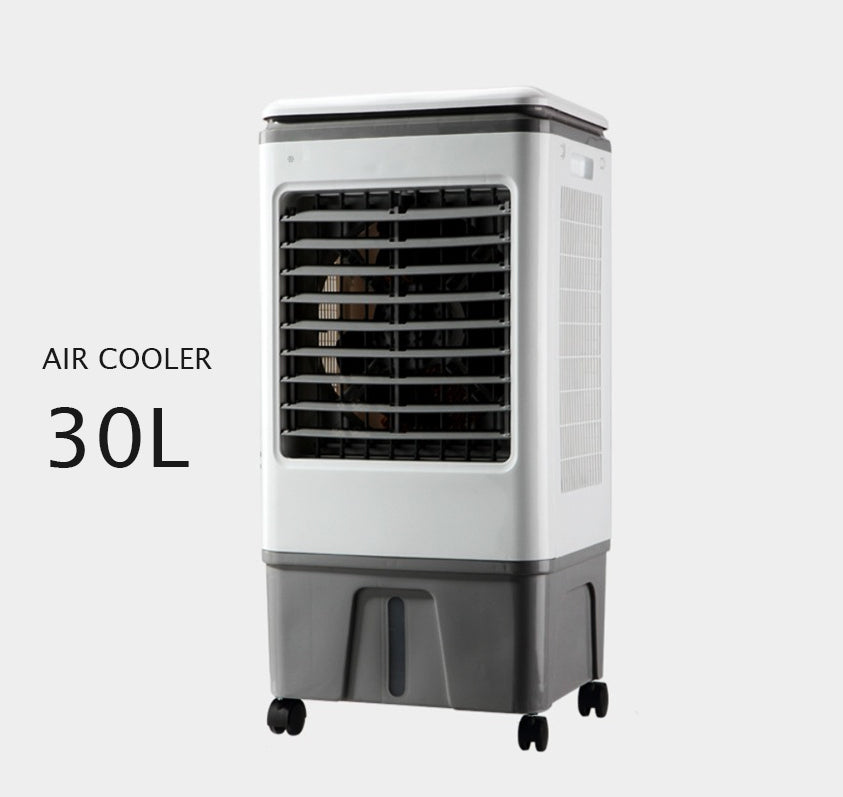 30L Evaporative Air Cooler with Three-Speed Control & Moving Wheels - 115W