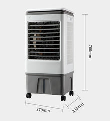30L Evaporative Air Cooler with Three-Speed Control & Moving Wheels - 115W