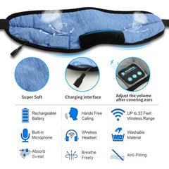 Sleeping Eye Mask with Wireless Bluetooth Earphones