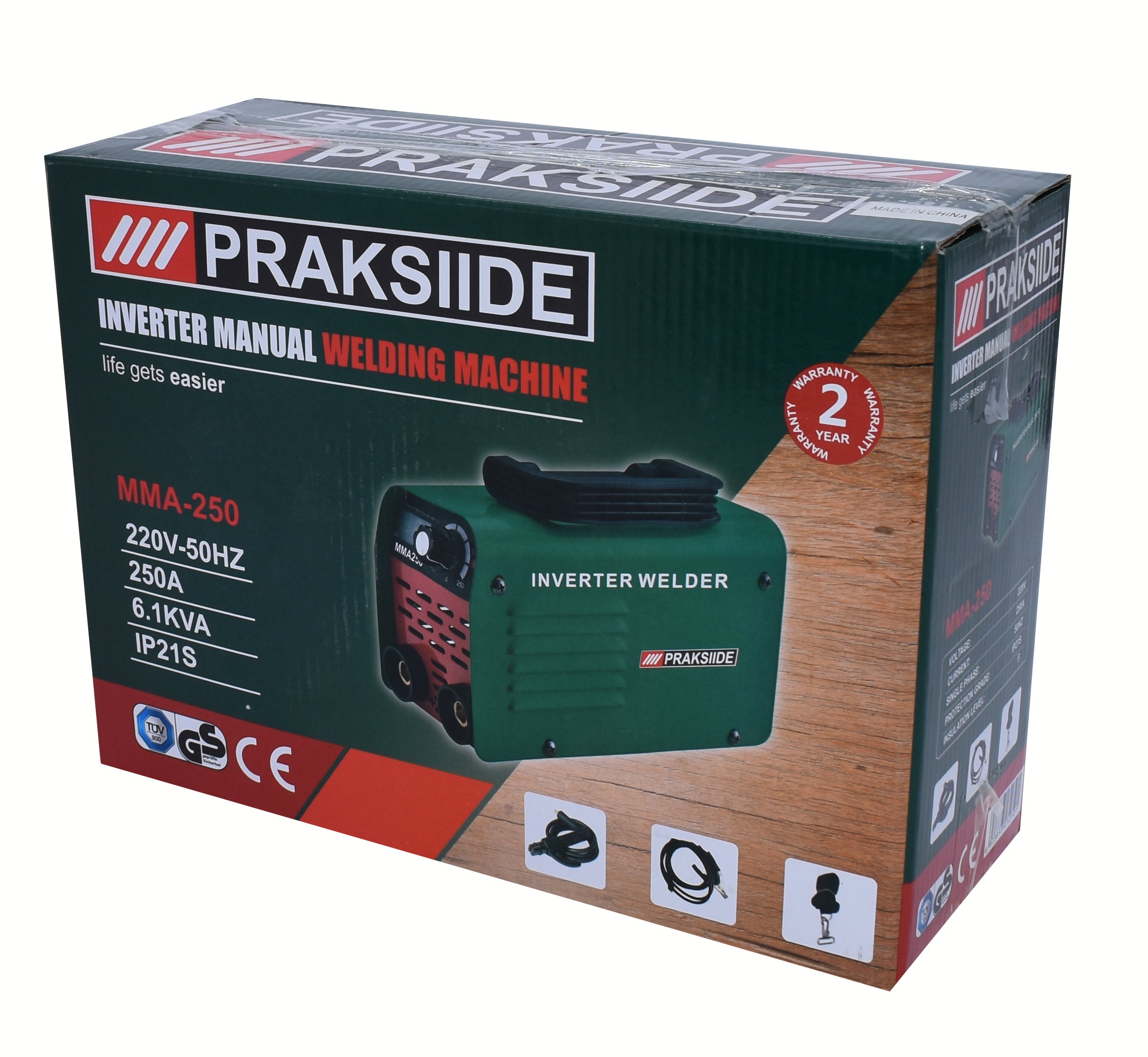 Advanced 250A 6.1KVA IP21S Inverter Welding Machine - Compact Design