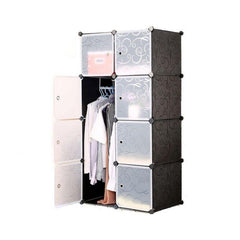 8 Cube Multipurpose Waterproof Wardrobe Metallic Wire Storage Organiser