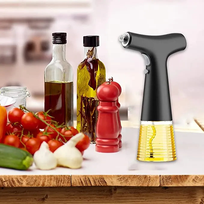 Portable Rechargeable Electric Oil Dispenser Spray Bottle for Kitchen Cooking and Barbecue with Leak
