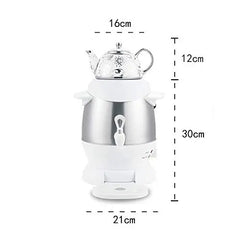 Electric 360° Samovar Tea Maker with Ceramic Pot - Stainless Steel - 1350W