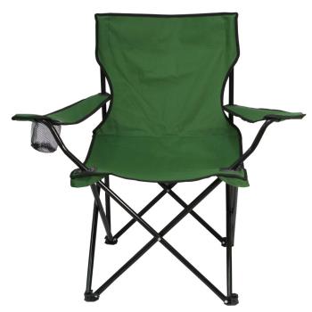 Portable Foldable Camping Chair with Water Bottle Slot & Padded Seat