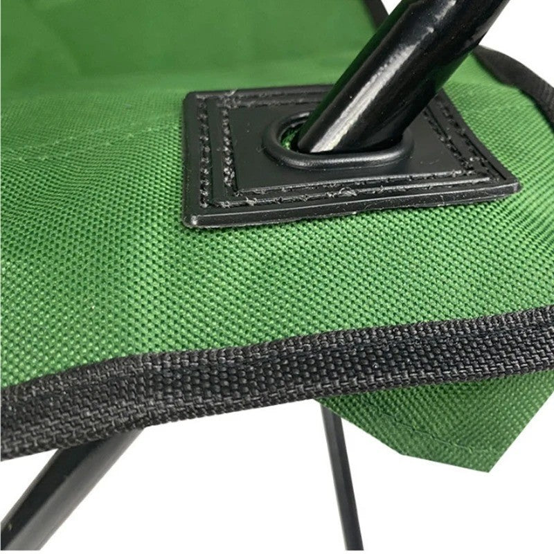 Portable Foldable Camping Chair with Water Bottle Slot & Padded Seat