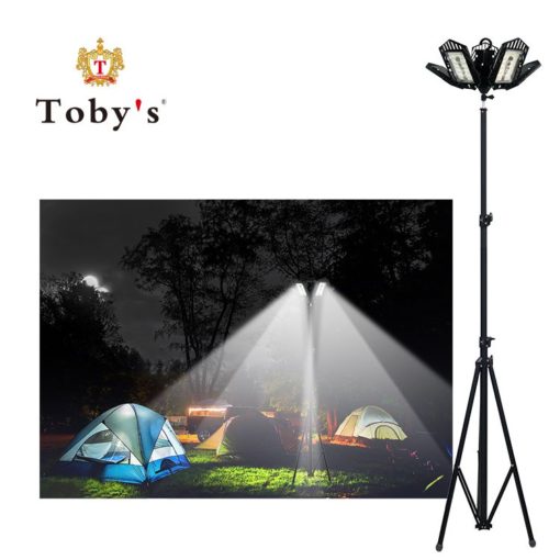 Toby's Ultra-Bright Multi-functional LED Camping Light Set with Tripod Stand and Waterproof Design - 150W - 12,000 Lumens