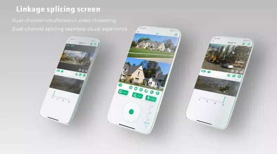 Advanced Solar Powered Outdoor Wireless WiFi Security Dual Lens Camera with with Motion Detection