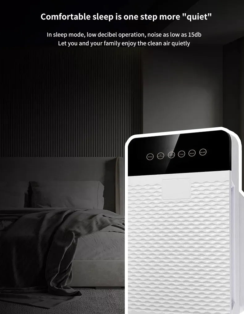 Portable Air Purifier with Remote Control and 4 Stage Filtration System for Fresh, Germ Free Odourle