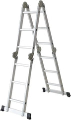 Multipurpose Foldable Aluminium Ladder for Home & Outdoor Use - 4m / 6m Height, 150 kg Capacity