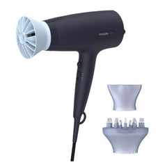 Philips Hair Dryer a Uniqely-Designed Powerful, Fast Drying with Ionic Care for Frizz-Free Hair, 2100W, BHD360/23 - Blue