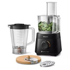 Philips Viva Food Processor, 750 Watts,1.5 Liters, HR7301/90 - Black