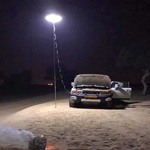 Toby's 98000W 12V Telescopic Camping Light with Low Power Consumption