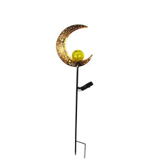 Elegant Decorative Solar Moon Crystal Garden Pathway Light - Waterproof Outdoor Lamp