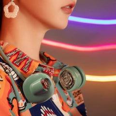 Portable Rechargeable Neck Fan with Adjustable Body & Case