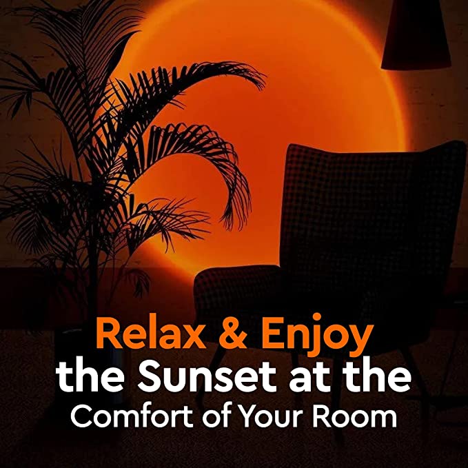 360° Rotatable LED Sunset Projection Lamp for Ambiance