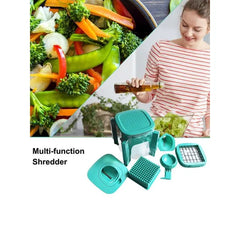 All-in-One Multifunctional Chopper & Slicer Equipped with Blade Storage Box  For Vegetables, Fruits & cheese