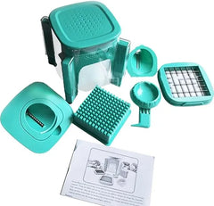 All-in-One Multifunctional Chopper & Slicer Equipped with Blade Storage Box  For Vegetables, Fruits & cheese