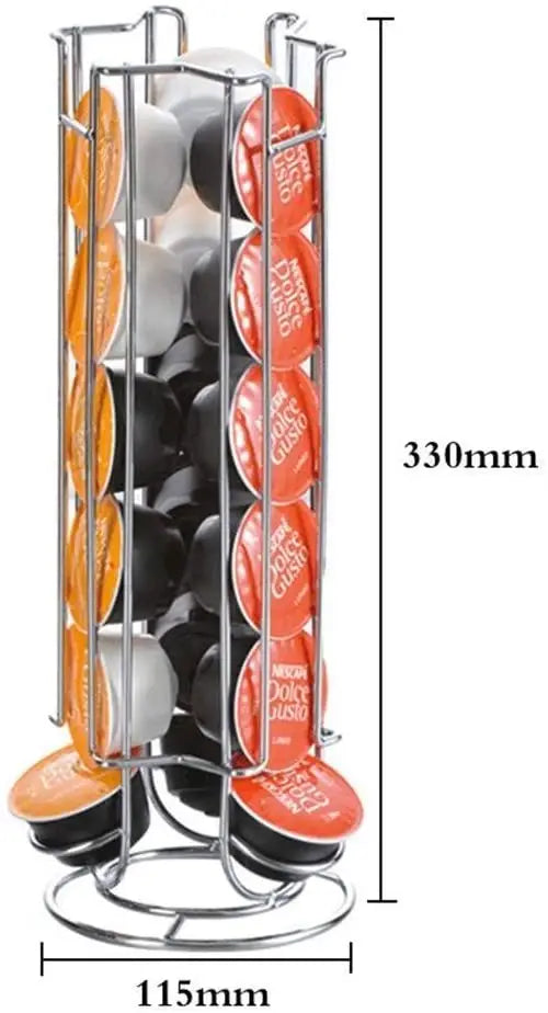 18 Pieces Dolce Gusto Coffee Pod Capsules Holder Stand - Sleek Capsule Storage Rack