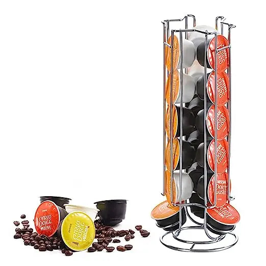 18 Pieces Dolce Gusto Coffee Pod Capsules Holder Stand - Sleek Capsule Storage Rack