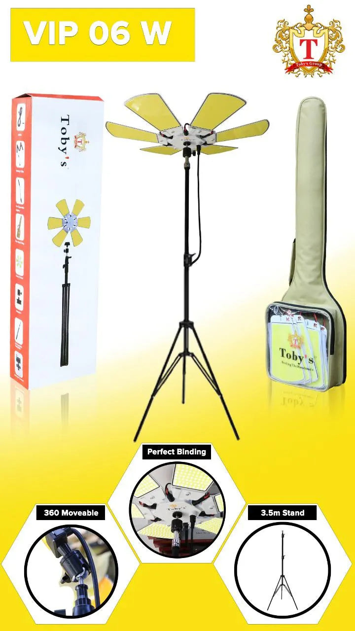 Toby's Outdoor Multi-Function Camping Lantern with Tripod Stand and Remote Control