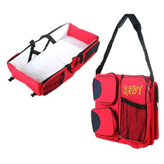Portable 3-in-1 Baby Essentials Bag, Travel Bed & Changing Station