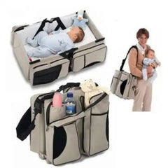 Portable 3-in-1 Baby Essentials Bag, Travel Bed & Changing Station