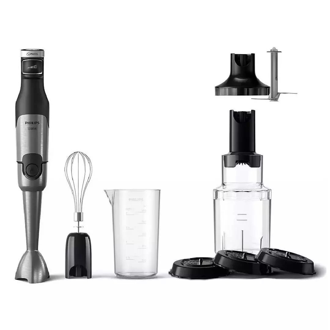 Philips Hand Blender with Chopper and Whisk, 1200W, HR2684/00 - Black 4.6reviews