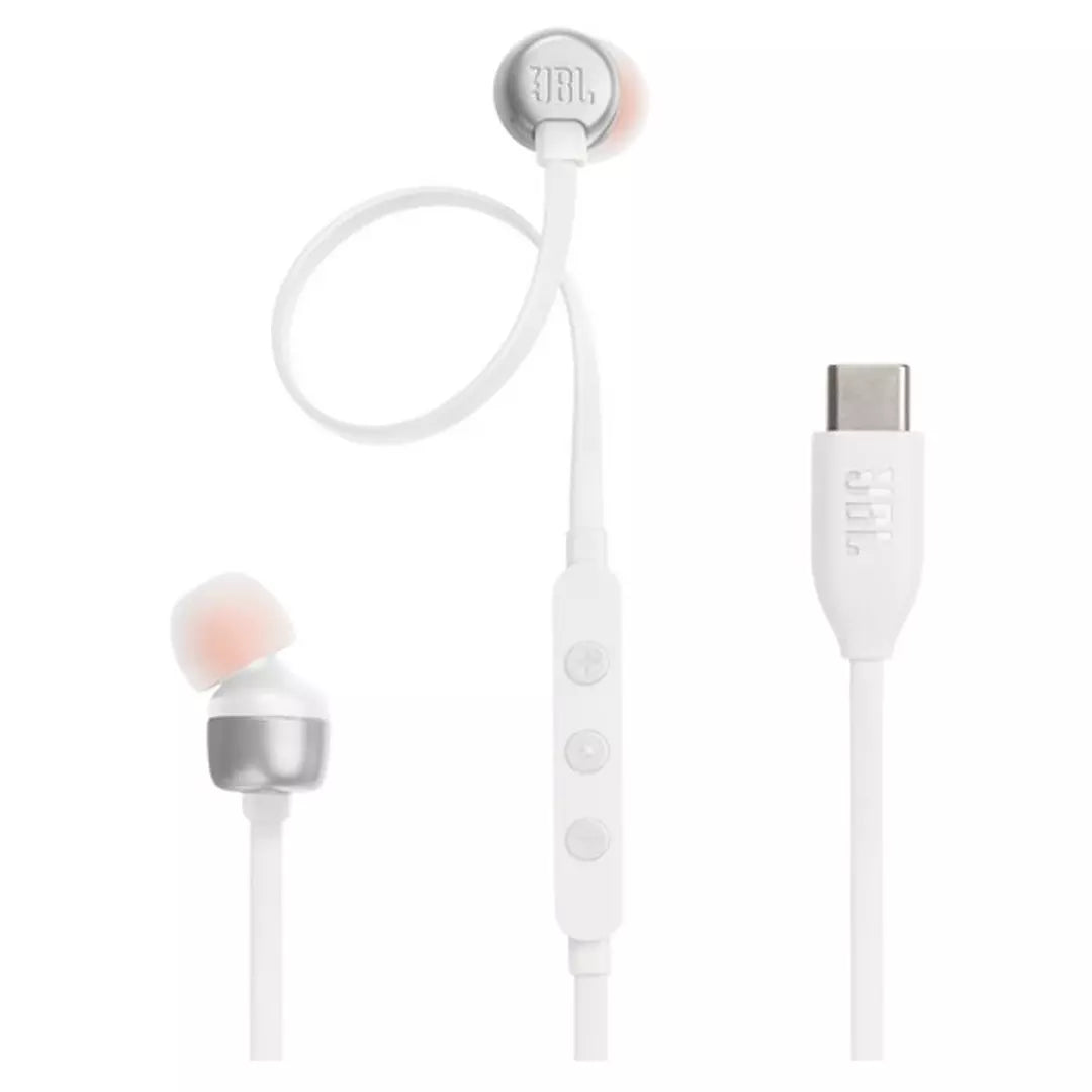 JBL T310C USB-C Wired In-Ear Earphones, JBLT310CWHT - White