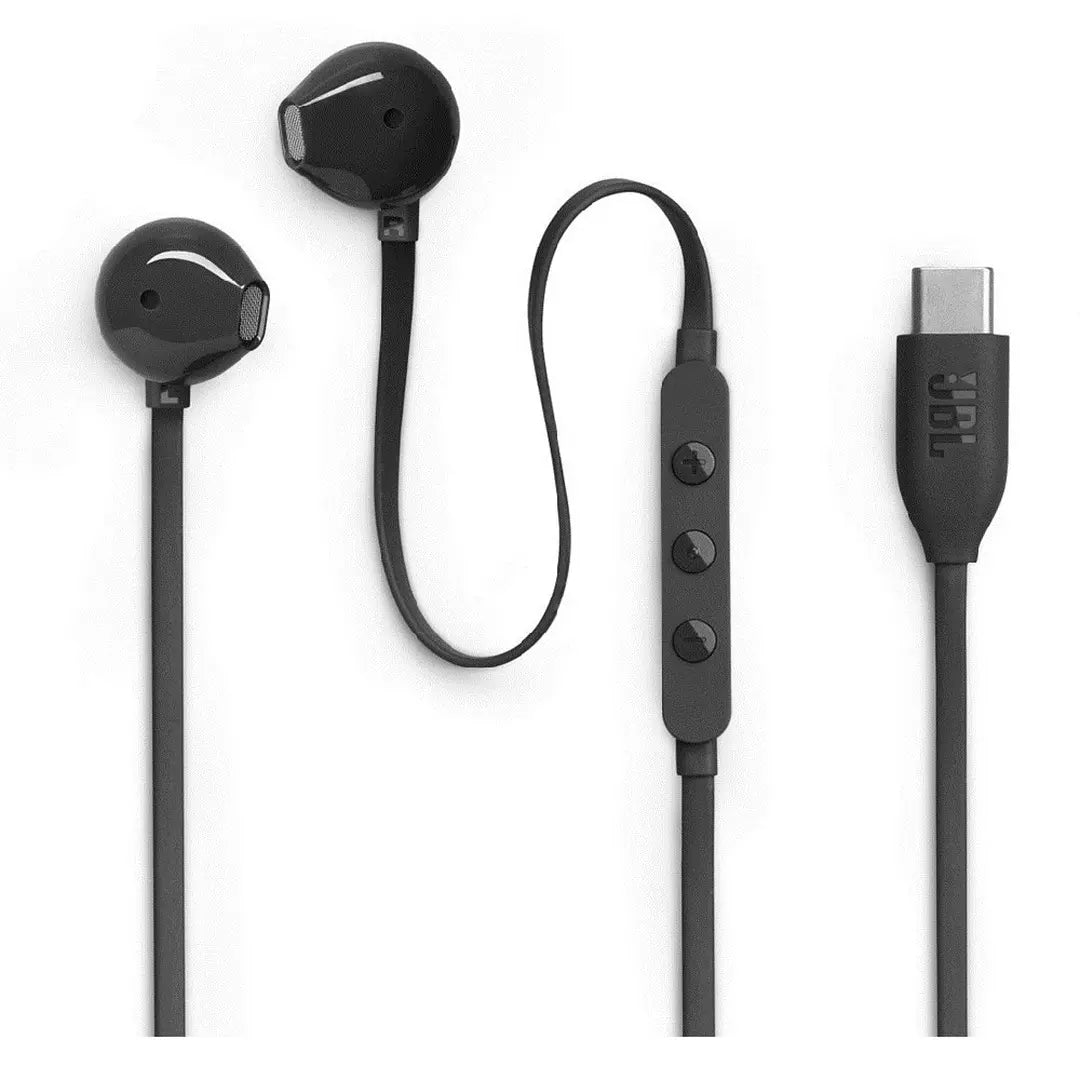 JBL Tune 305 USB-C Wired In-Ear Earphones, JBLT305CBLK – Black