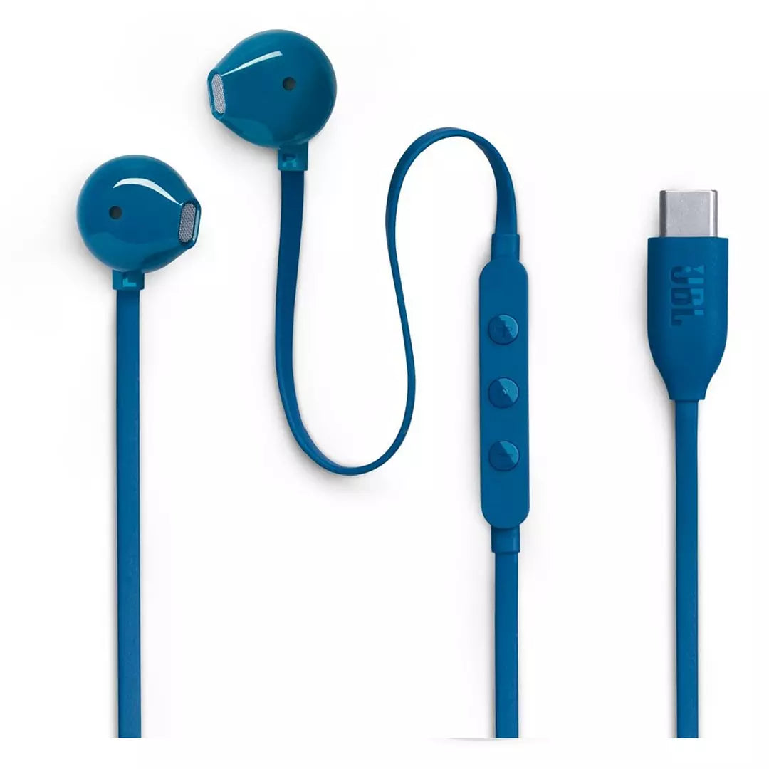 JBL Tune 305 USB-C Wired In-Ear Earphones, JBLT305CBLU – Blue