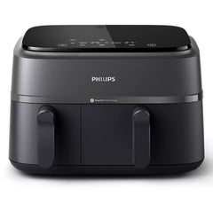 Philips Dual Air Fryer, 2750W, 9L, NA350/00 - Gray & Black