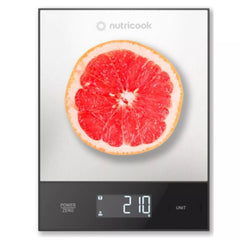 Nutricook Digital Kitchen Scale, 5kg Capacity, KS205S-ME - ميزان مطبخ رقمي ستانلس ستيل