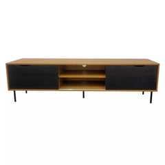 Wansa TV Stand, Up to 75-inch, 65Kg Loading Capacity, KS0224 – Walnut/Black