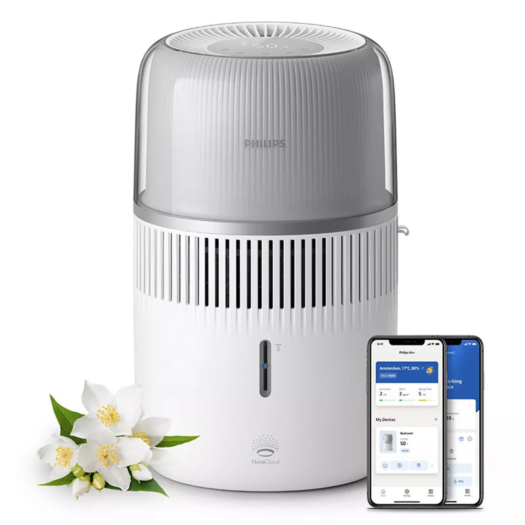 Philips 5000 Series Air Humidifier, 4.5L, HU5710/00 – White/Silver